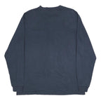 CARHARTT Mens Blue Loose Long Sleeve Henley Neck Logo Pocket L