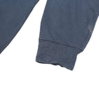 CARHARTT Mens Blue Loose Long Sleeve Henley Neck Logo Pocket L