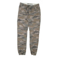 UNDIVIDED Mens Cotton Blend Camouflage Regular Fit Drawstring W30 L28 Trousers