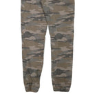 UNDIVIDED Mens Cotton Blend Camouflage Regular Fit Drawstring W30 L28 Trousers
