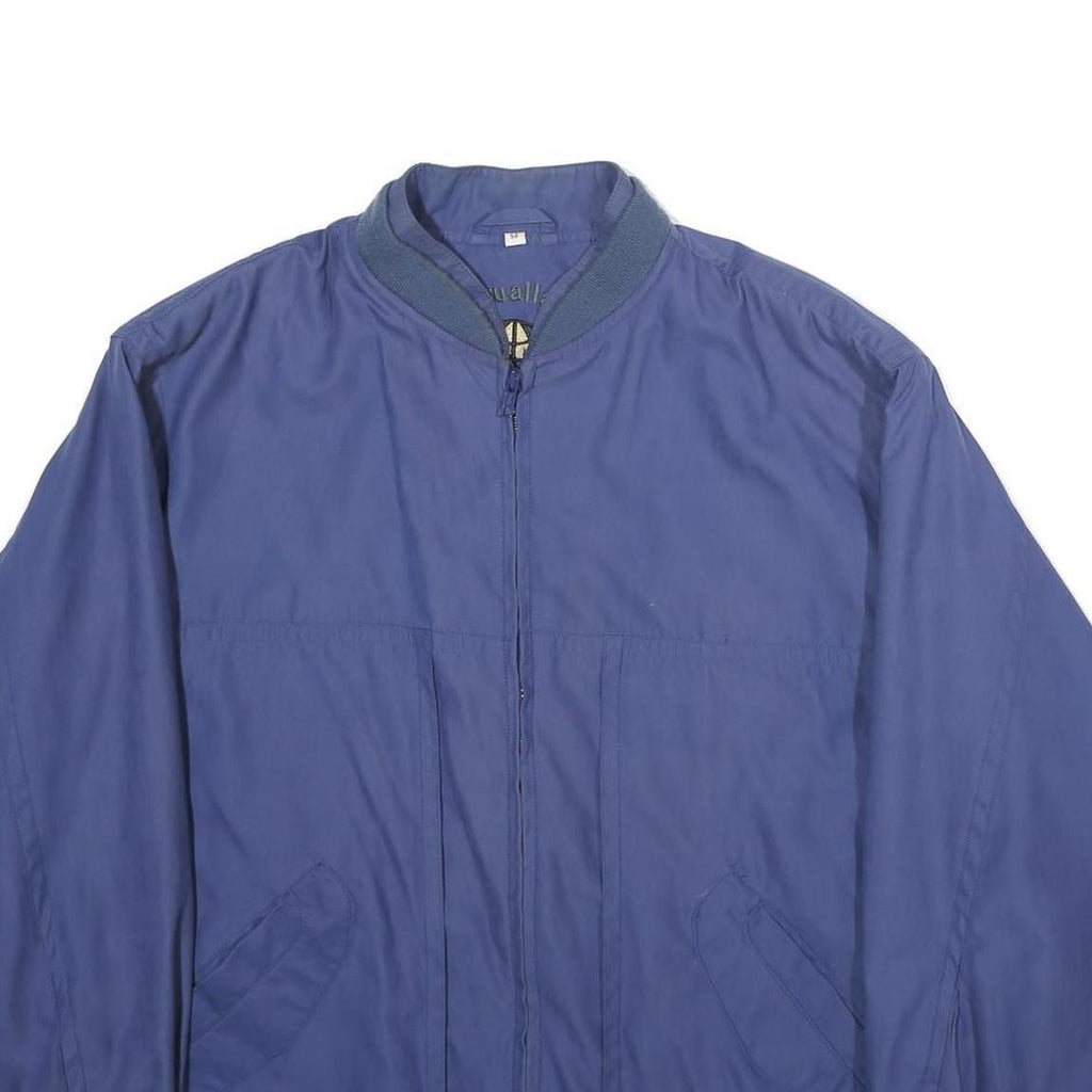 CASUALLAND SPORTSWEAR Mens Blue Jacket L Polyester Blend Plain Zip Casual