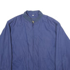 CASUALLAND SPORTSWEAR Mens Blue Jacket L Polyester Blend Plain Zip Casual
