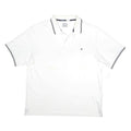 CHAMPION Mens White Polo Shirt 2XL Cotton Blend Short Sleeve Classic Fit