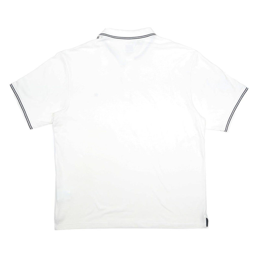 CHAMPION Mens White Polo Shirt 2XL Cotton Blend Short Sleeve Classic Fit