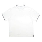 CHAMPION Mens White Polo Shirt 2XL Cotton Blend Short Sleeve Classic Fit