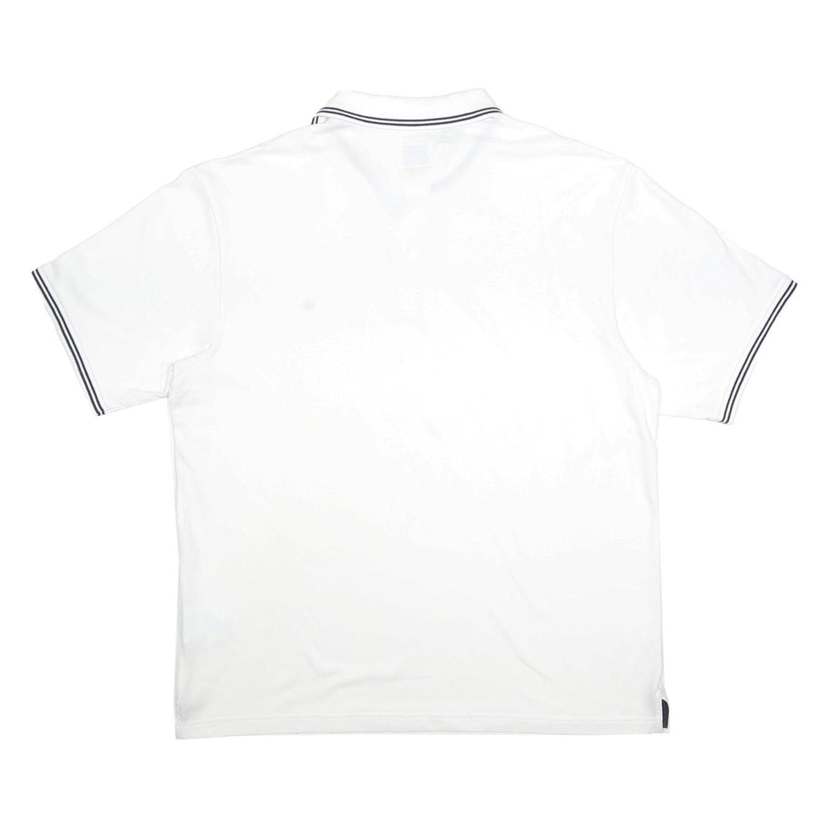 CHAMPION Mens White Polo Shirt 2XL Cotton Blend Short Sleeve Classic Fit