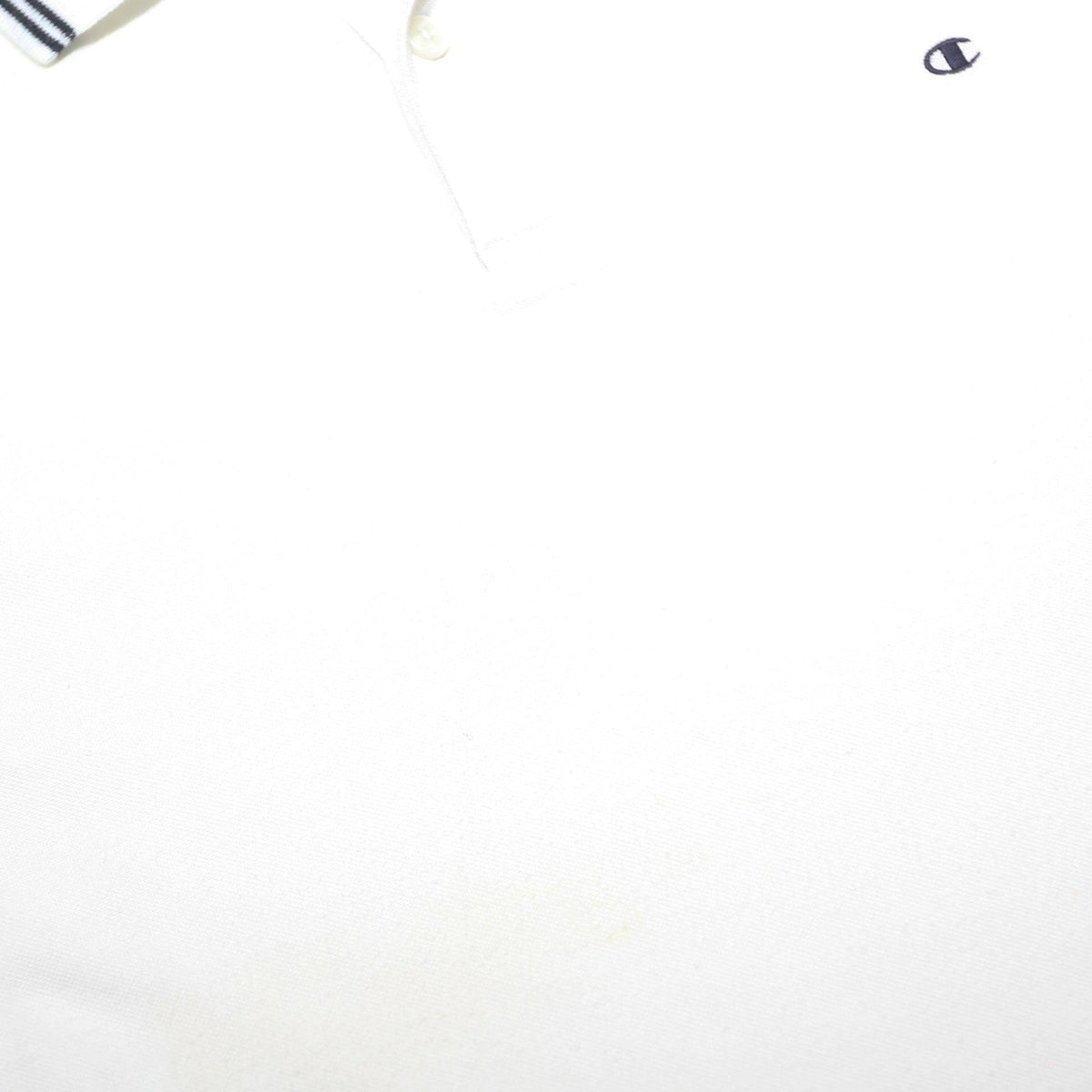 CHAMPION Mens White Polo Shirt 2XL Cotton Blend Short Sleeve Classic Fit