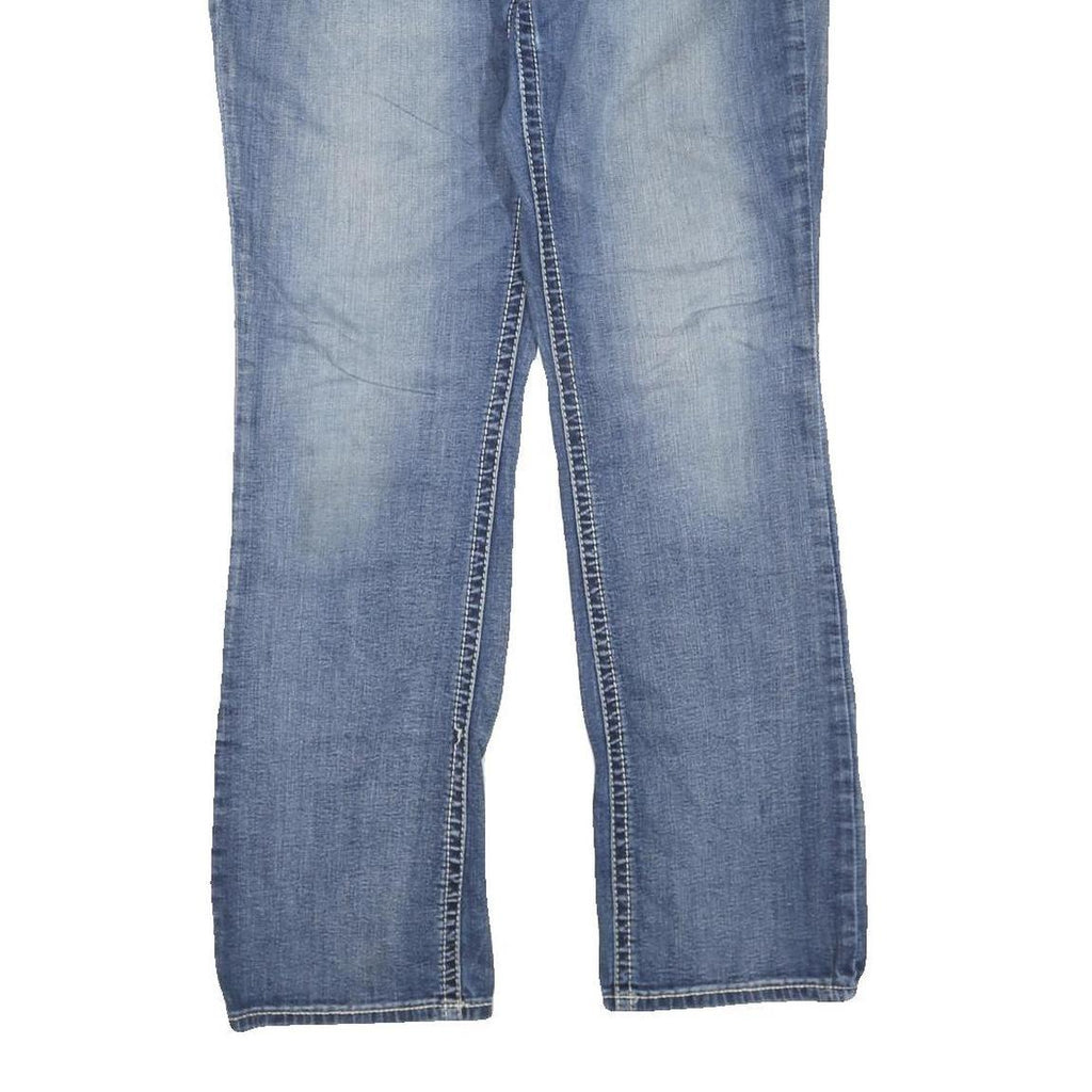 EXPRESS JEANS Womens Blue Regular Straight Denim Medium W32 L32 Classic Cotton