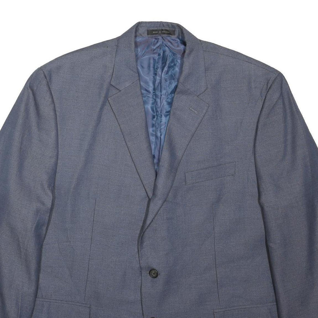 LAUREN RALPH LAUREN Womens Blue Jacket 2XL Polyester Blend Button Formal