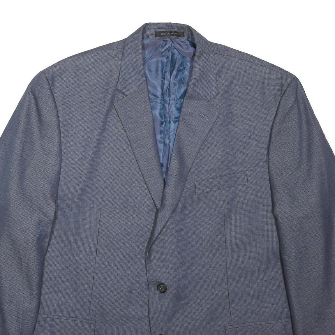 LAUREN RALPH LAUREN Womens Blue Jacket 2XL Polyester Blend Button Formal