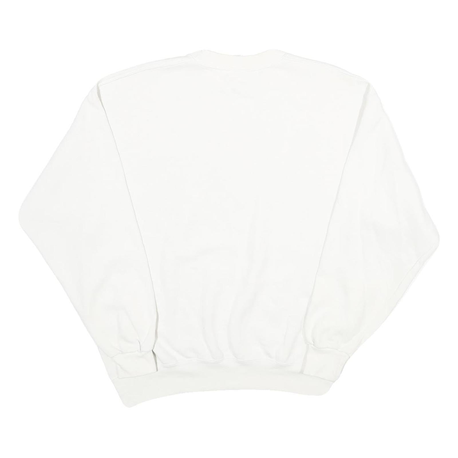 SOFFE SWEATS Mens White My Nephew Proud A Marine Crew Neck L Cotton Sweatshirt