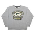 STARTER Mens Grey Green Bay Packers Crew Neck XL NFL Football Sweatshirt