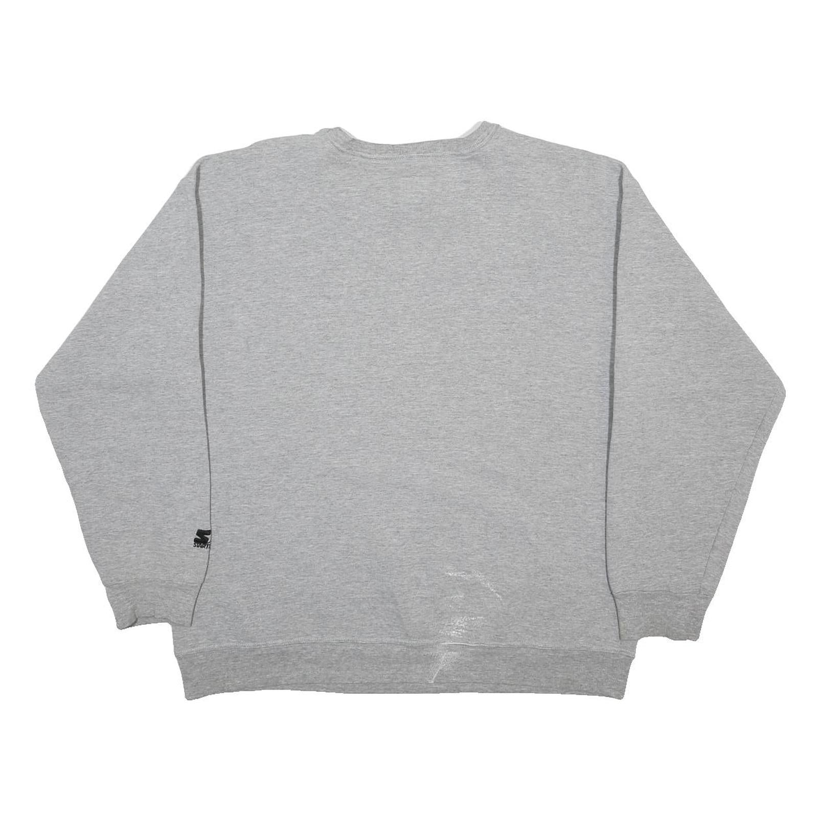 STARTER Mens Grey Green Bay Packers Crew Neck XL NFL Football Sweatshirt