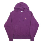 CHAMPION REVERSE WEAVE Mens Purple Pullover Hoodie S Cotton Blend Casual