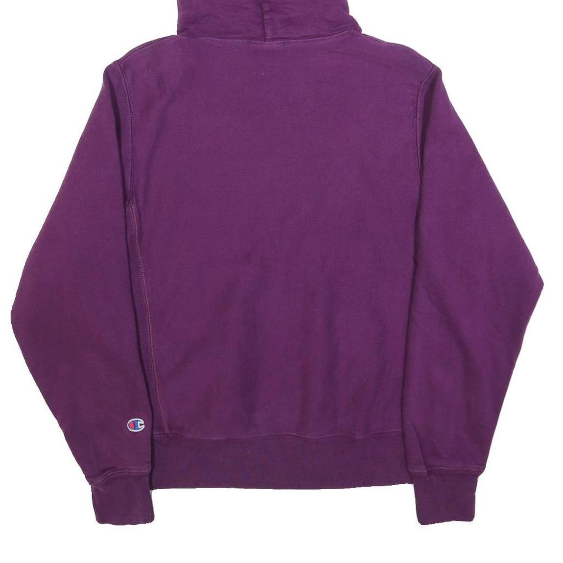 CHAMPION REVERSE WEAVE Mens Purple Pullover Hoodie S Cotton Blend Casual