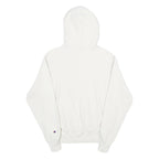 CHAMPION REVERSE WEAVE Mens White Hoodie M Cotton Blend Pullover Hooded