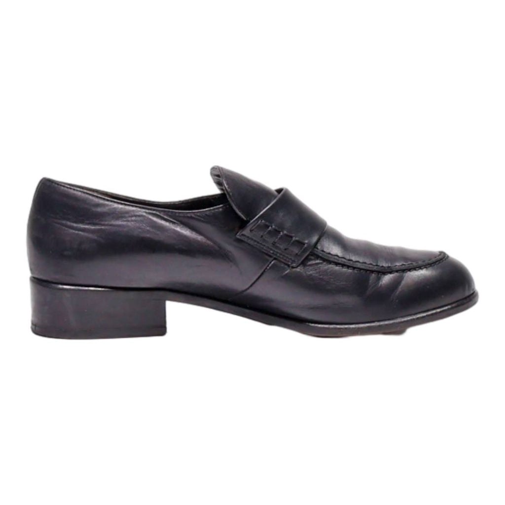 PAUL GREEN Loafer Shoes Black Leather Mens UK 7.5