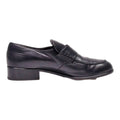 PAUL GREEN Loafer Shoes Black Leather Mens UK 7.5