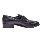 PAUL GREEN Loafer Shoes Black Leather Mens UK 7.5