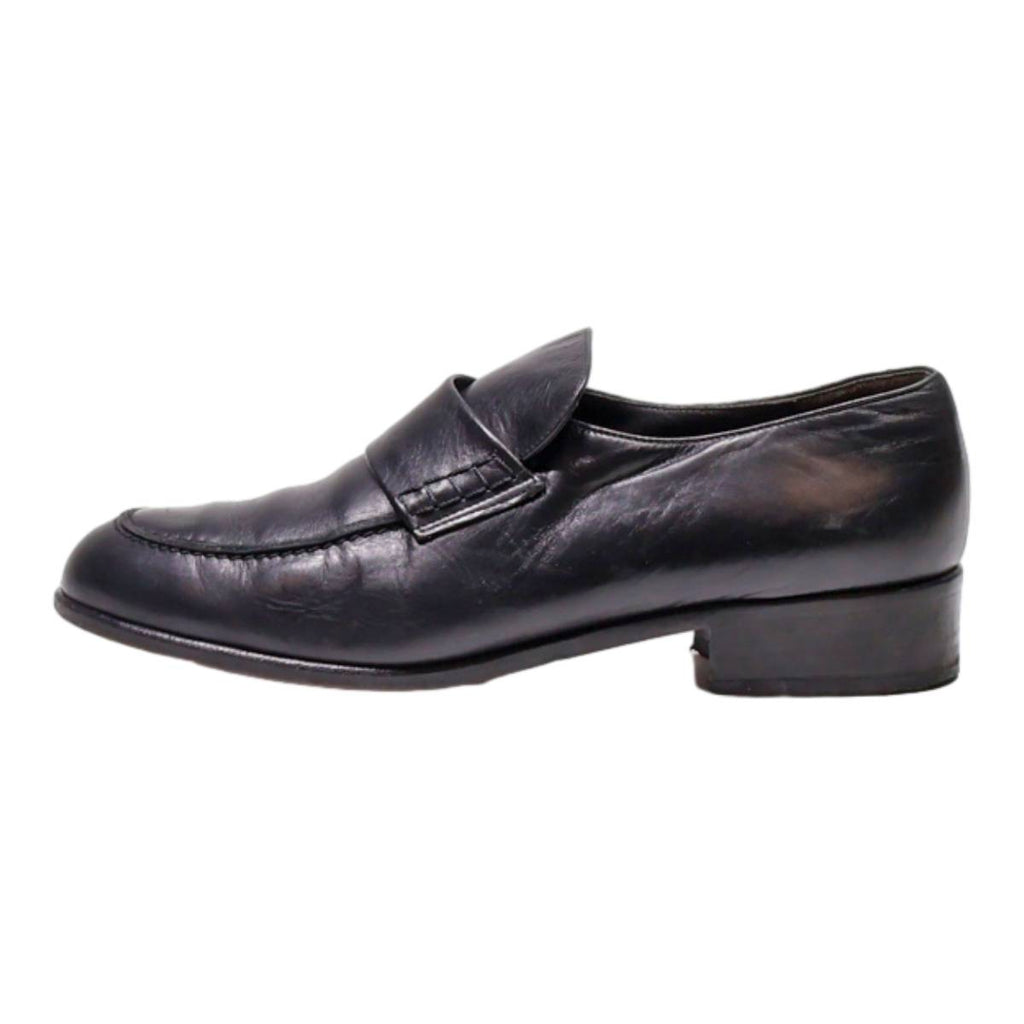 PAUL GREEN Loafer Shoes Black Leather Mens UK 7.5