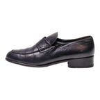 PAUL GREEN Loafer Shoes Black Leather Mens UK 7.5