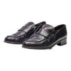 PAUL GREEN Loafer Shoes Black Leather Mens UK 7.5