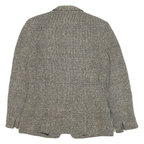 CARLISLE Womens Beige & Black Wool Checked Button Jacket M Woven Classic