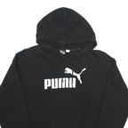 PUMA Womens Black Hoodie L Cotton Blend Pullover Hooded Sweatshirt