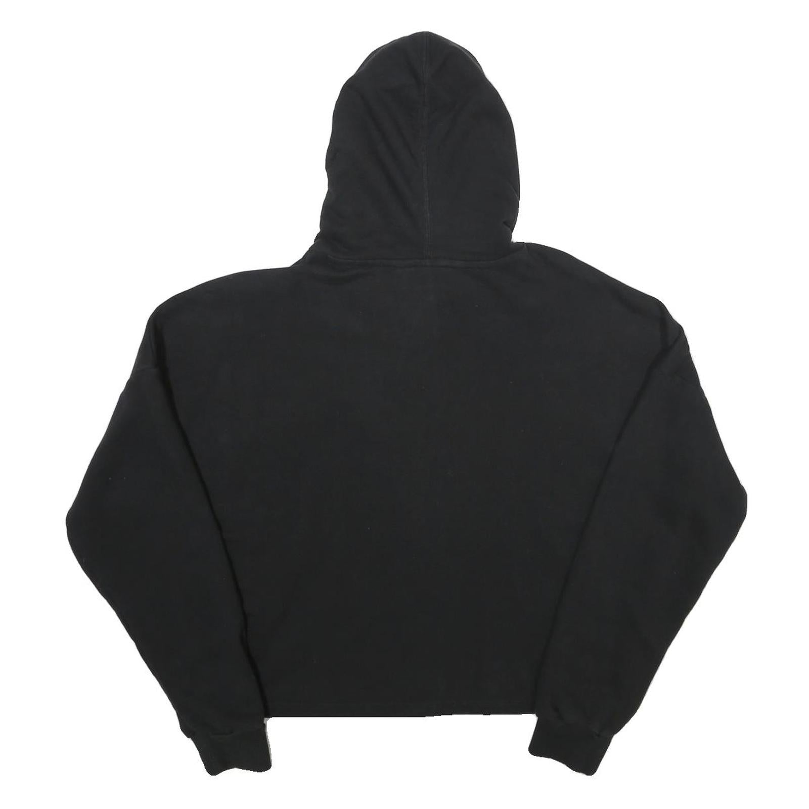 PUMA Womens Black Hoodie L Cotton Blend Pullover Hooded Sweatshirt