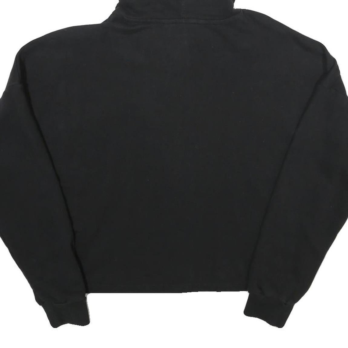 PUMA Womens Black Hoodie L Cotton Blend Pullover Hooded Sweatshirt