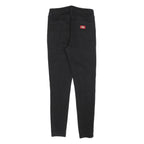 DICKIES Womens Slim Black Jeans Cotton Blend Button W26 L26 Stylish