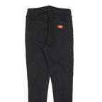 DICKIES Womens Slim Black Jeans Cotton Blend Button W26 L26 Stylish