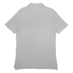 NIKE Mens Grey Polo Shirt M Cotton Short Sleeve Classic Logo Casual Fit