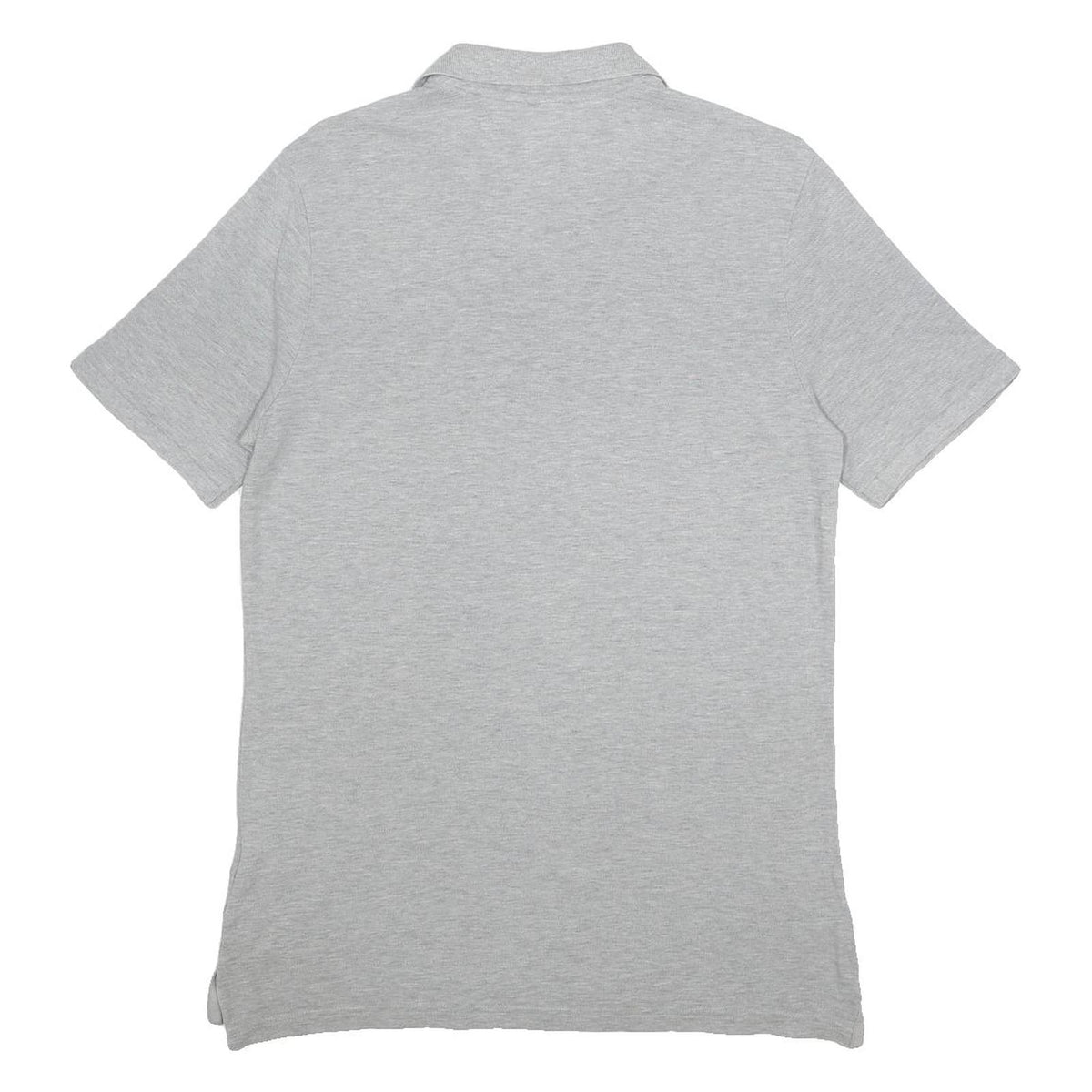 NIKE Mens Grey Polo Shirt M Cotton Short Sleeve Classic Logo Casual Fit