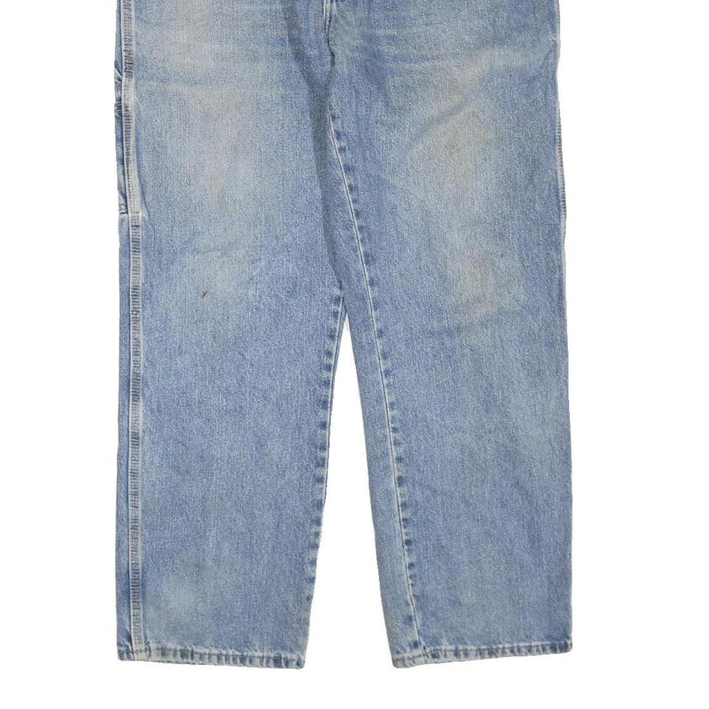 DICKIES Mens Jeans Blue Regular Straight Denim Medium W38 L30 Workwear