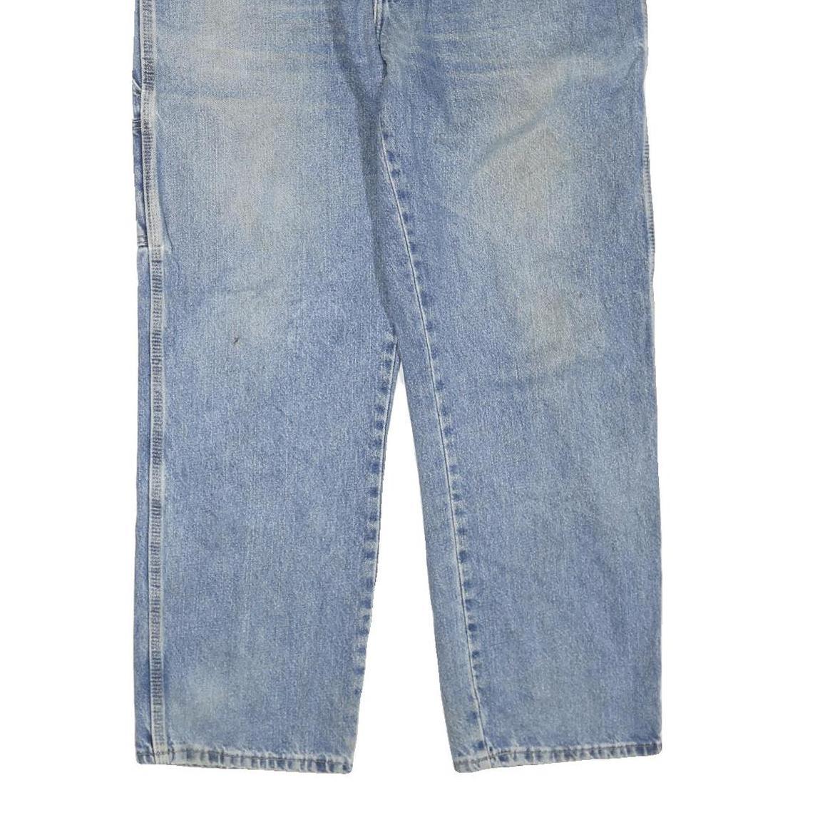 DICKIES Mens Jeans Blue Regular Straight Denim Medium W38 L30 Workwear