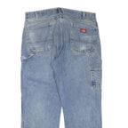 DICKIES Mens Jeans Blue Regular Straight Denim Medium W38 L30 Workwear