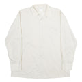 KANADAHAR CLUB Mens White Shirt L Cotton Blend Long Sleeve Button Closure
