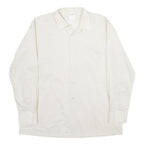 KANADAHAR CLUB Mens White Shirt L Cotton Blend Long Sleeve Button Closure