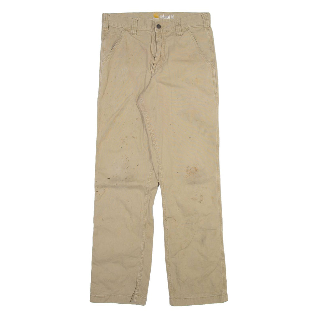 CARHARTT Mens Trousers Beige Relaxed Straight W30 L32