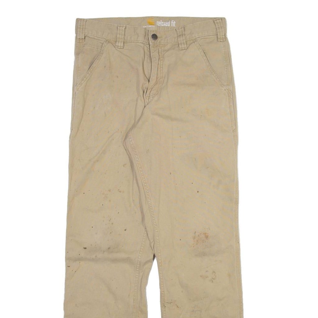 CARHARTT Mens Trousers Beige Relaxed Straight W30 L32