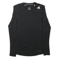 ADIDAS Boys Black Techfit Long Sleeve Crew Neck Sports T-Shirt 13-14Y