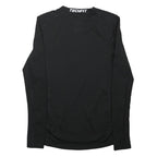 ADIDAS Boys Black Techfit Long Sleeve Crew Neck Sports T-Shirt 13-14Y
