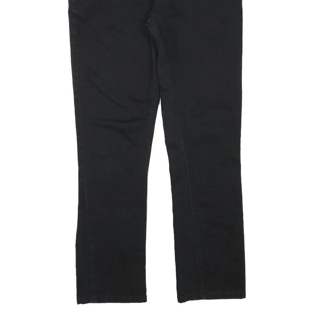 LEVI'S Womens Slim Black Denim Slim Fit Jeans W29 L27 Classic Cotton Blend Zip