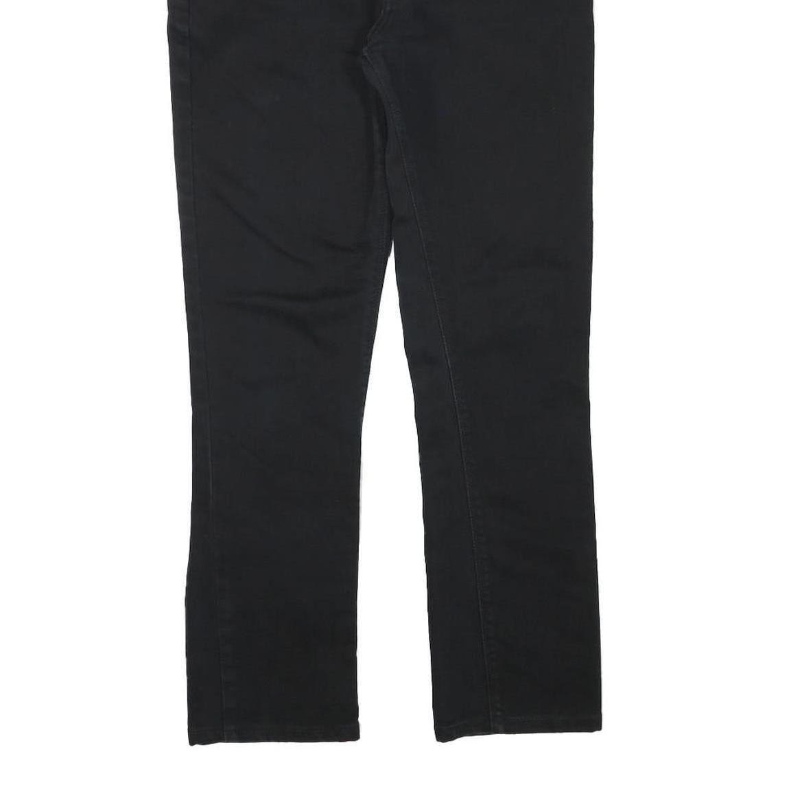 LEVI'S Womens Slim Black Denim Slim Fit Jeans W29 L27 Classic Cotton Blend Zip