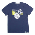 RUSSELL ATHLETIC Property Of STM Soccer Academy Mens T-Shirt Blue USA M