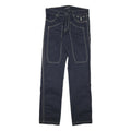 JECKERSON Mens Cotton Blend Navy Slim Straight Trousers W32 L32 Stylish Casual