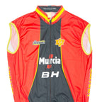Cycling Mens Jersey Red Sleeveless Full Zip XL