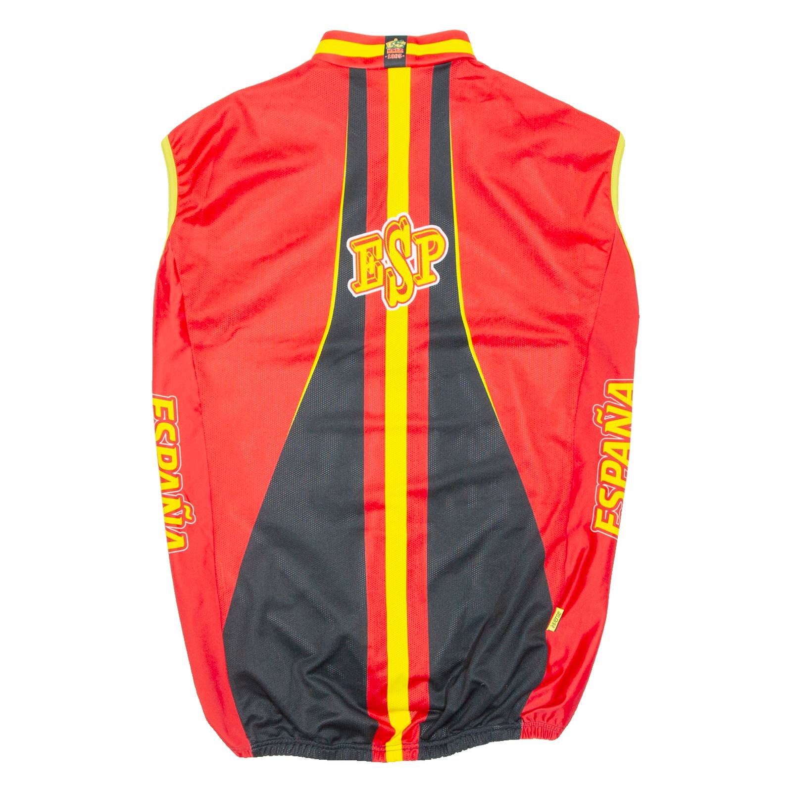 Cycling Mens Jersey Red Sleeveless Full Zip XL