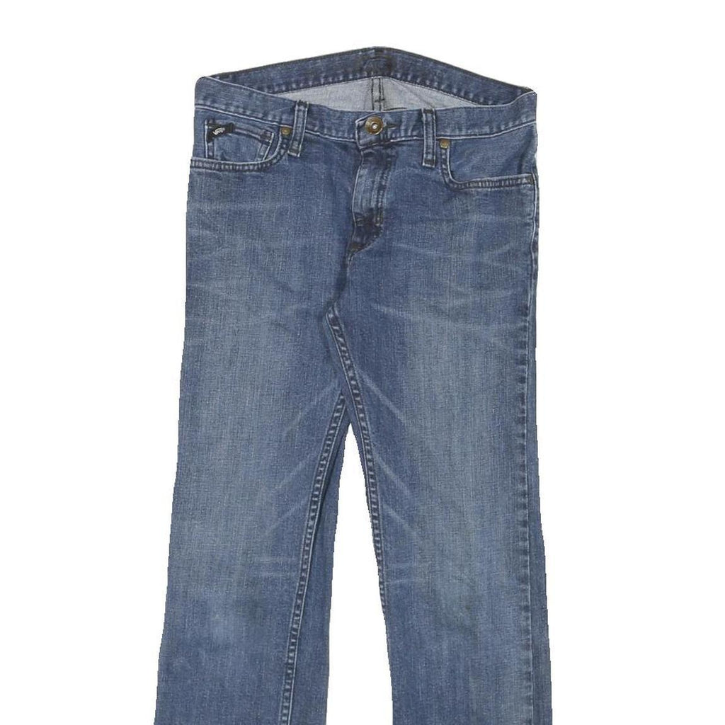 VANS Womens Jeans Blue Regular Straight Denim W26 L26 Classic Zip Closure